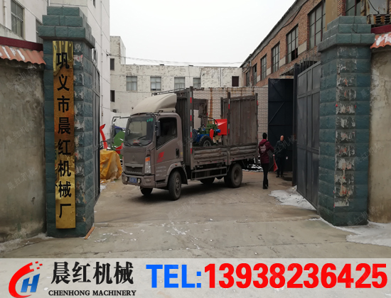 北京客戶定制的電動版碎枝機發貨照